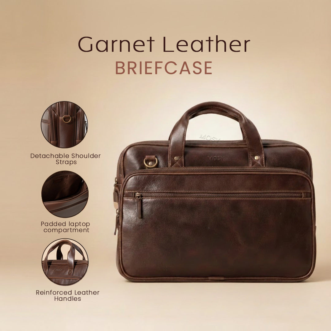 The Brown Garnet Briefcase
