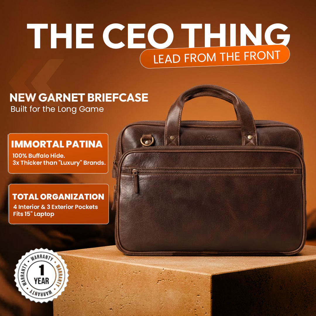 The Brown Garnet Briefcase
